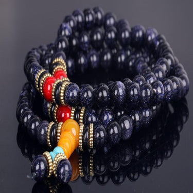 108 Blue Gravel Mala